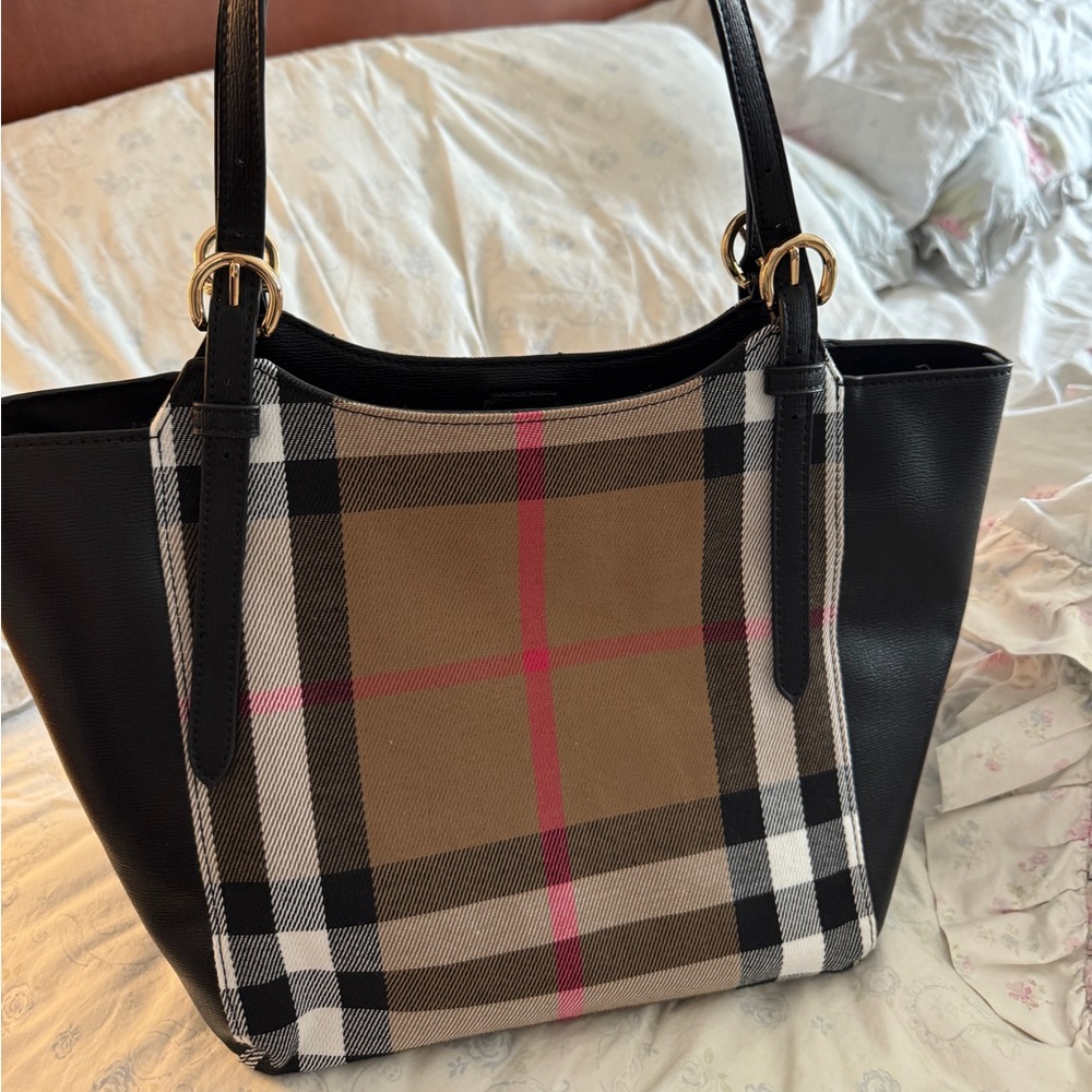 Burberry Canterbury House Check & Leather Tote